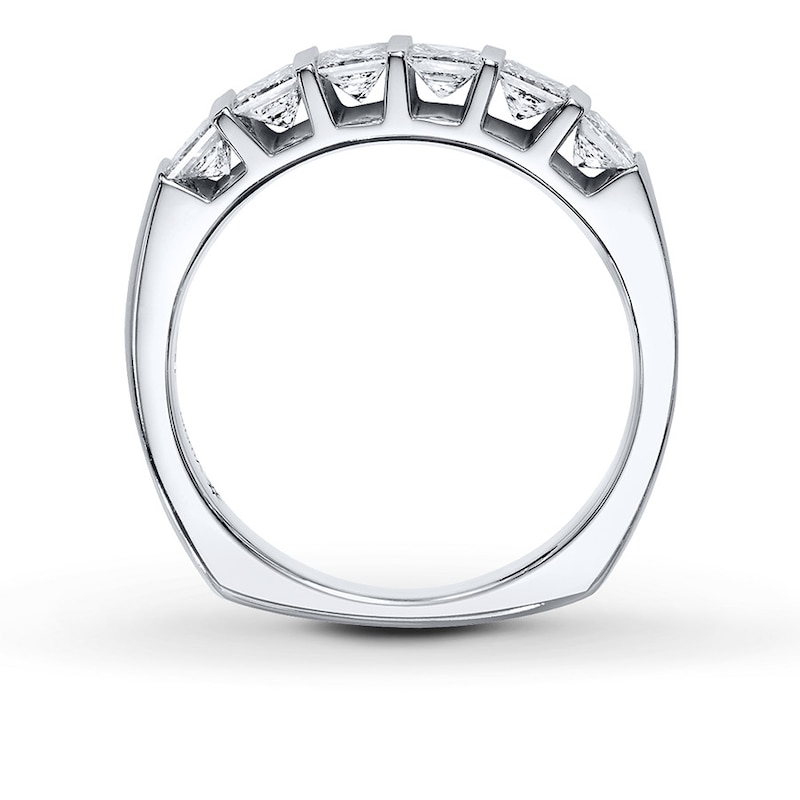 Main Image 2 of Previously Owned Diamond Anniversary Band 3/4 ct tw Princess-cut 18K White Gold