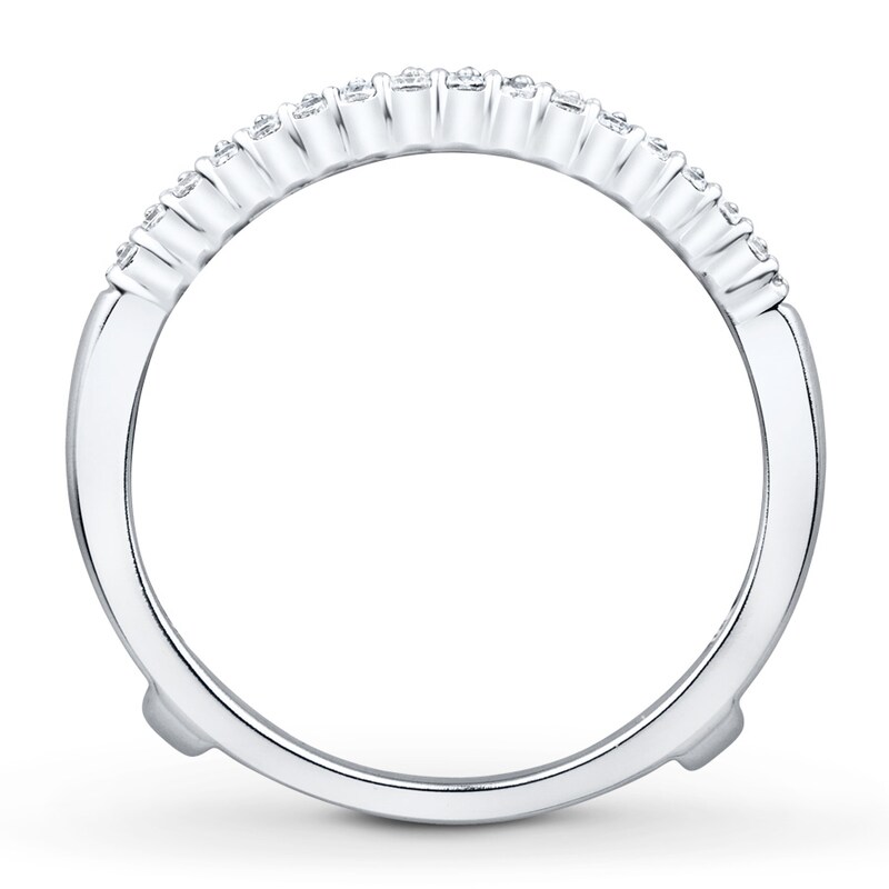 Main Image 2 of Previously Owned Diamond Enhancer Ring 1/2 ct tw Round-cut 14K White Gold