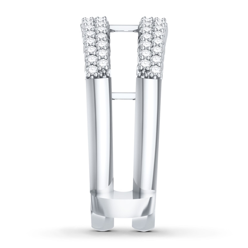 Main Image 3 of Previously Owned Diamond Enhancer Ring 1/2 ct tw Round-cut 14K White Gold