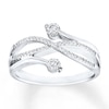 Thumbnail Image 1 of Previously Owned Diamond Ring 1/3 ct tw Round-cut 10K White Gold