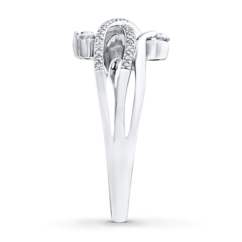 Main Image 3 of Previously Owned Diamond Ring 1/3 ct tw Round-cut 10K White Gold