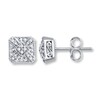 Thumbnail Image 1 of Previously Owned Diamond Earrings 1/10 ct tw Round-cut Sterling Silver