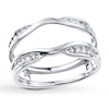 Thumbnail Image 1 of Previously Owned Diamond Enhancer Ring 1/4 ct tw Round-cut 14K White Gold