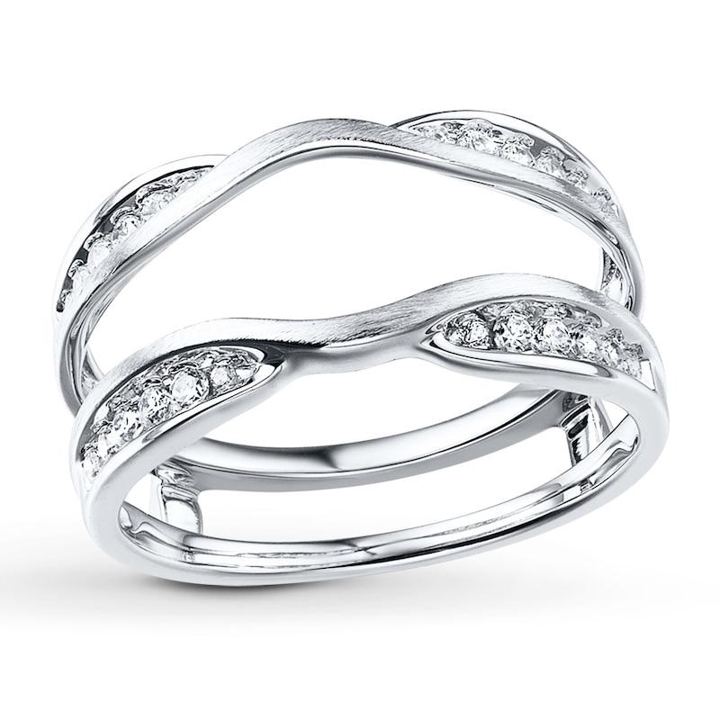 Main Image 1 of Previously Owned Diamond Enhancer Ring 1/4 ct tw Round-cut 14K White Gold