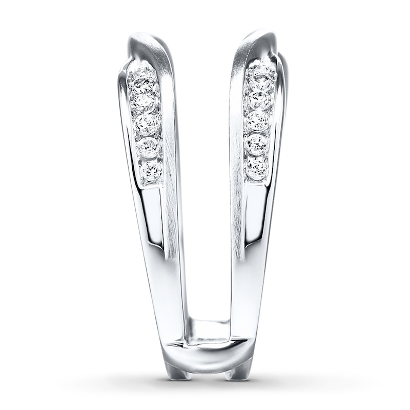 Main Image 3 of Previously Owned Diamond Enhancer Ring 1/4 ct tw Round-cut 14K White Gold