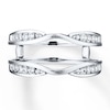 Thumbnail Image 4 of Previously Owned Diamond Enhancer Ring 1/4 ct tw Round-cut 14K White Gold