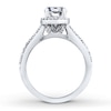 Thumbnail Image 2 of Previously Owned Diamond Engagement Ring Setting 1/2 ct tw 14K White Gold