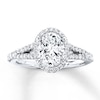 Thumbnail Image 3 of Previously Owned Diamond Engagement Ring Setting 1/2 ct tw 14K White Gold