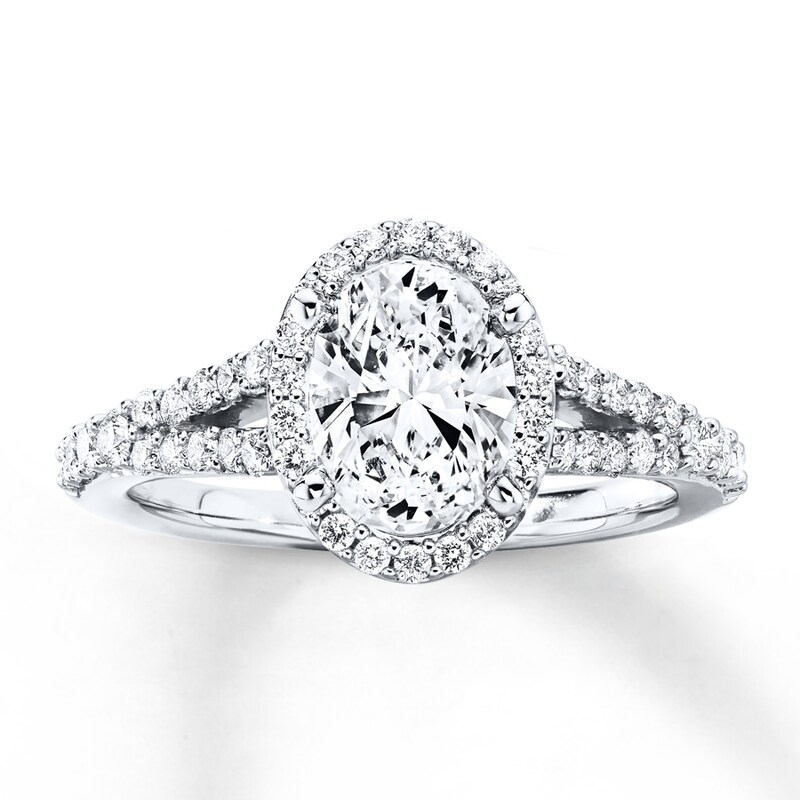 Main Image 3 of Previously Owned Diamond Engagement Ring Setting 1/2 ct tw 14K White Gold