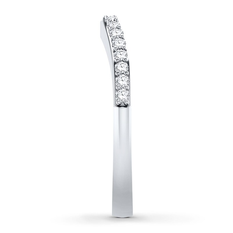 Main Image 3 of Previously Owned Diamond Anniversary Band 1/4 ct tw Round-cut 14K White Gold