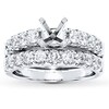 Thumbnail Image 1 of Previously Owned Diamond Bridal Setting 1-1/2 ct tw Round-cut Platinum