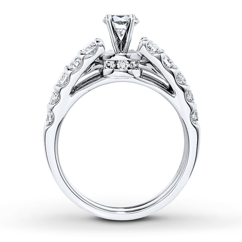 Main Image 2 of Previously Owned Diamond Bridal Setting 1-1/2 ct tw Round-cut Platinum