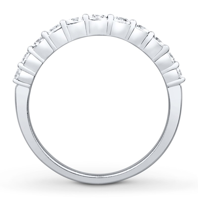 Main Image 2 of Previously Owned Diamond Anniversary Band 2 ct tw Round/Baguette 14K White Gold