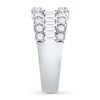 Thumbnail Image 3 of Previously Owned Diamond Anniversary Band 2 ct tw Round/Baguette 14K White Gold