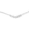 Thumbnail Image 1 of Previously Owned Bezel-set Diamond Choker Necklace 1/4 ct tw 10K White Gold