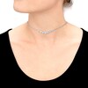 Thumbnail Image 4 of Previously Owned Bezel-set Diamond Choker Necklace 1/4 ct tw 10K White Gold