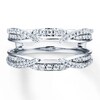 Thumbnail Image 4 of Previously Owned Diamond Enhancer Ring 1/2 ct tw Round-cut 14K White Gold