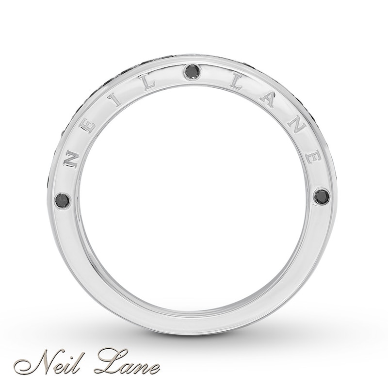 Main Image 2 of Previously Owned Neil Lane Men's Ring 3/8 ct tw Black Diamonds 14K Gold, 6mm