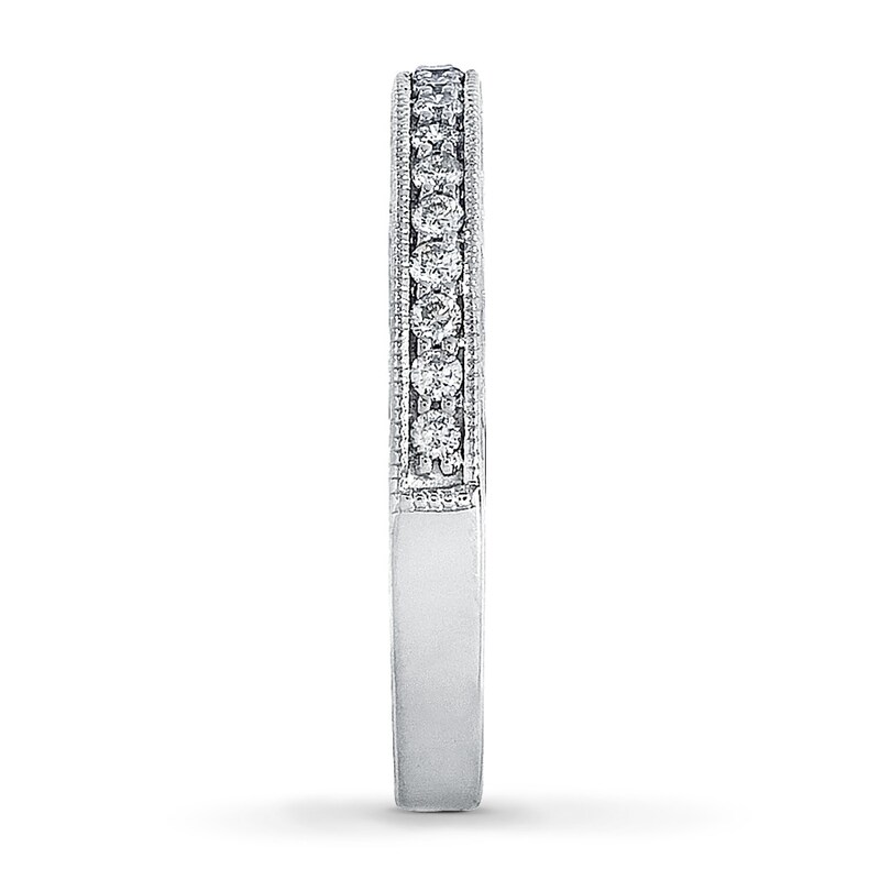 Main Image 3 of Previously Owned Women's Diamond Band 1/4 ct tw Round-Cut 14K White Gold