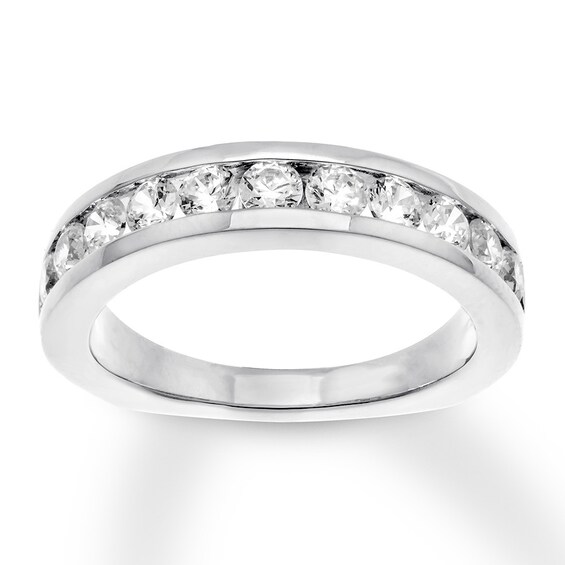 Previously Owned Diamond Anniversary Band 1 ct tw Round 18K White Gold
