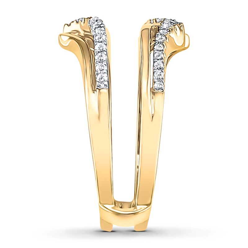 Main Image 3 of Previously Owned Diamond Enhancer Ring 1/4 ct tw Round-cut 14K Yellow Gold