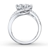 Thumbnail Image 2 of Previously Owned Ever Us Two-Stone Ring 1 ct tw Diamonds 14K White Gold