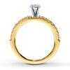 Thumbnail Image 2 of Previously Owned Diamond Ring Setting 1/5 ct tw Round-cut 14K Yellow Gold