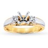 Thumbnail Image 1 of Previously Owned Diamond Ring Setting 1/8 ct tw Round-cut 14K Two-Tone Gold