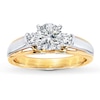 Thumbnail Image 3 of Previously Owned Diamond Ring Setting 1/8 ct tw Round-cut 14K Two-Tone Gold