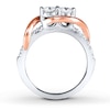 Thumbnail Image 2 of Previously Owned Ever Us Two-Stone Ring 3/4 ct tw Diamonds 14K Two-Tone Gold