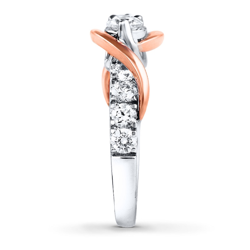 Main Image 3 of Previously Owned Ever Us Two-Stone Ring 1-1/2 ct tw Diamonds 14K Two-Tone Gold