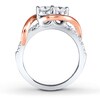 Thumbnail Image 2 of Previously Owned Ever Us Two-Stone Ring 3/4 ct tw Diamonds 14K Two-Tone Gold
