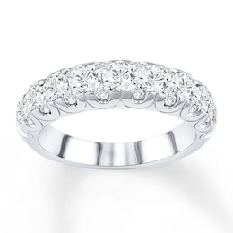 Previously Owned Diamond Anniversary Band 2 carat tw Round-cut 14K White Gold