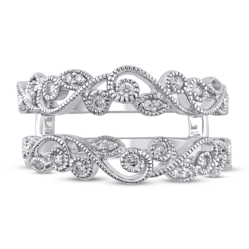 Main Image 3 of Previously Owned Diamond Enhancer Ring 1/8 ct tw Round 14K White Gold
