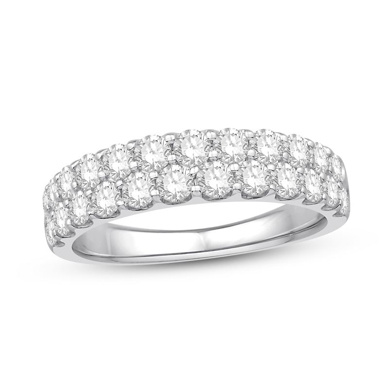 Main Image 1 of Previously Owned Diamond Anniversary Band 1-1/2 ct tw Round 14K White Gold