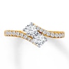 Thumbnail Image 1 of Previously Owned Ever Us Two-Stone Ring 1 ct tw Diamonds 14K Yellow Gold