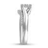 Thumbnail Image 2 of Previously Owned Diamond Bridal Set 5/8 ct tw Princess/Round 14K White Gold