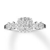 Thumbnail Image 1 of Previously Owned Diamond Promise Ring 1/2 ct tw Princess-cut 10K White Gold