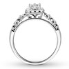 Thumbnail Image 2 of Previously Owned Diamond Promise Ring 1/2 ct tw Princess-cut 10K White Gold