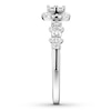Thumbnail Image 3 of Previously Owned Diamond Promise Ring 1/2 ct tw Princess-cut 10K White Gold