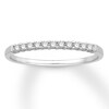 Thumbnail Image 1 of Previously Owned Diamond Anniversary Band 1/10 ct tw Round-cut 10K White Gold