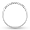 Thumbnail Image 2 of Previously Owned Diamond Anniversary Band 1/10 ct tw Round-cut 10K White Gold