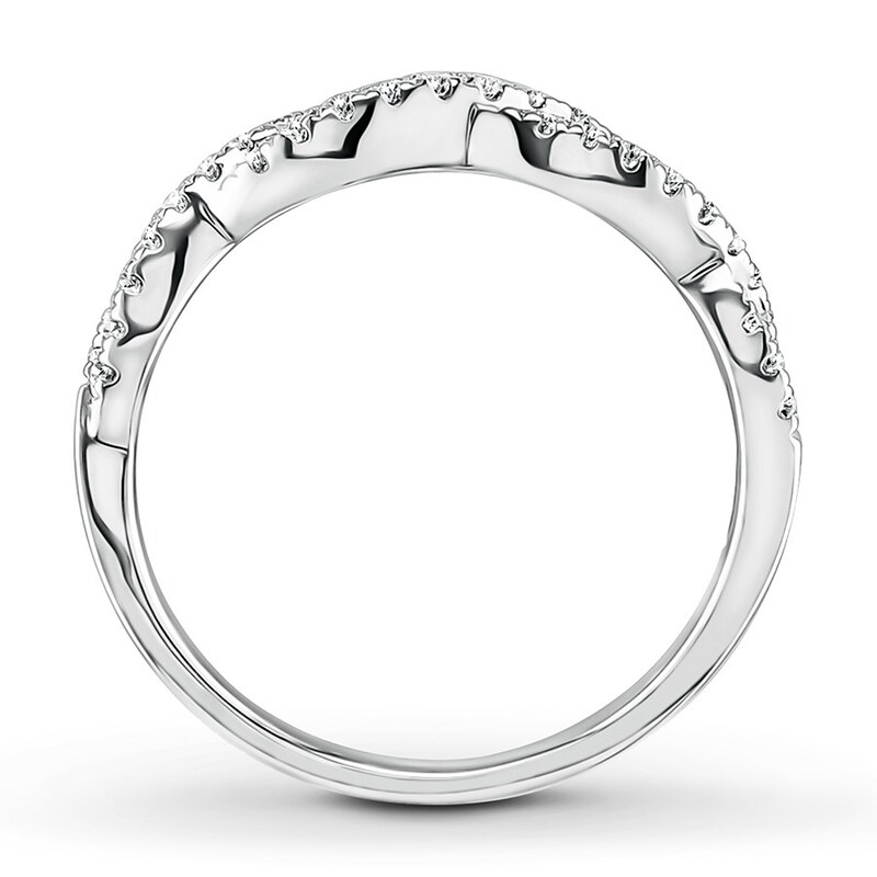 Main Image 2 of Previously Owned Diamond Anniversary Band 1/4 ct tw Round-cut 10K White Gold
