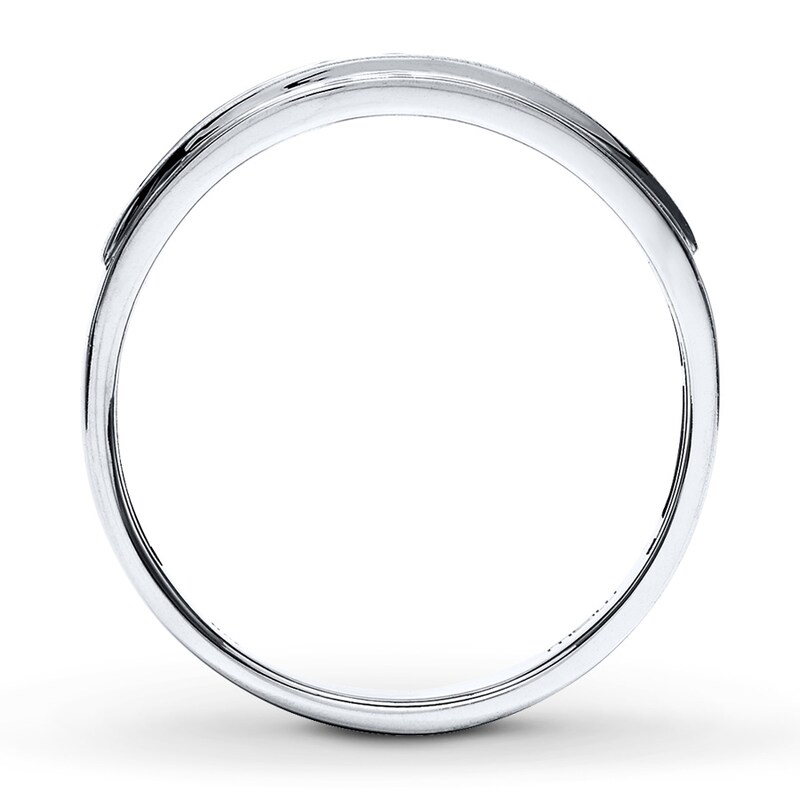 Main Image 2 of Previously Owned Men's Diamond Band 1/4 ct tw Round 10K White Gold