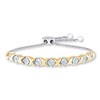 Thumbnail Image 1 of Previously Owned Bolo Bracelet 3/8 ct tw Diamonds Sterling Silver/10K Gold