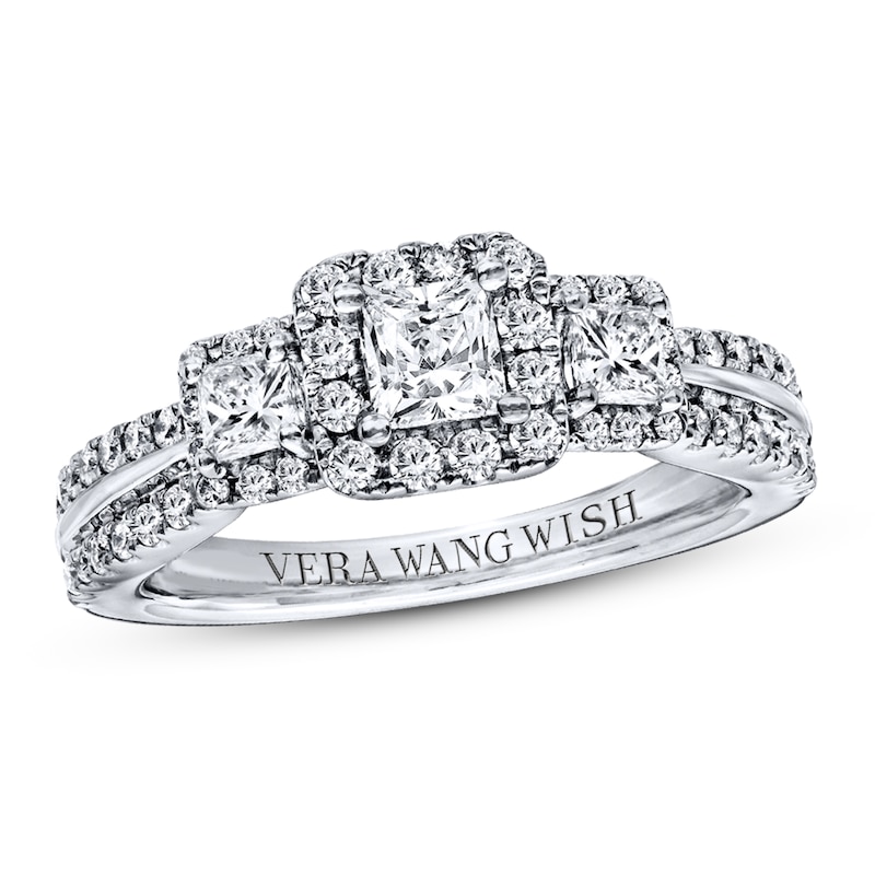 Main Image 1 of Previously Owned Vera Wang WISH 1 Carat tw Diamonds 14K White Gold Ring