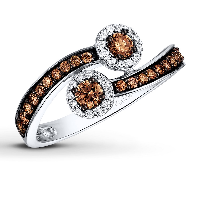 Main Image 1 of Previously Owned Le Vian Chocolate Diamond Ring 5/8 ct tw 14K Vanilla Gold