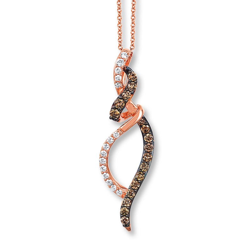 Main Image 1 of Previously Owned Le Vian Chocolate Diamonds 1/4 ct tw Necklace 14K Gold