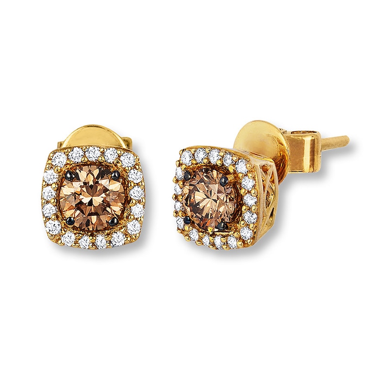 Main Image 1 of Previously Owned Le Vian Chocolate Diamonds 1/2 ct tw Earrings 14K Honey Gold