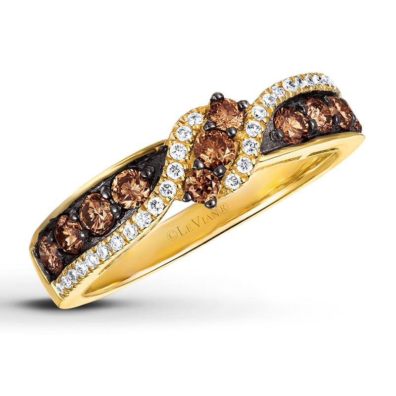 Main Image 1 of Previously Owned Le Vian Chocolate Diamonds 5/8 ct tw Ring 14K Honey Gold